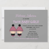 Twin Girls Baby Shower Invitations (Dos)
