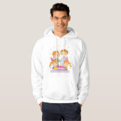 Twin Girls Birthday Hoodie (Voorkant volledig)