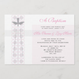 Twin Girls Christening Kaart