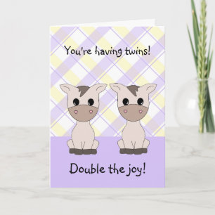 Twin Girls Gefeliciteerd Kaart