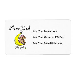 Twin Girls New Dad Gifts Etiket