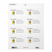 Twin Girls New Dad Gifts Etiket (Full Sheet)