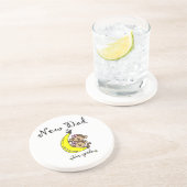 Twin Girls New Dad Gifts Zandsteen Onderzetter (Zijkant)