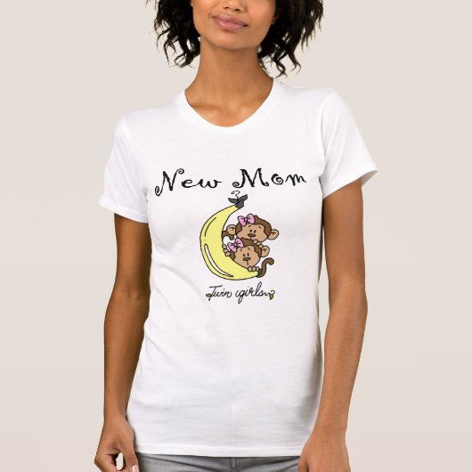 Twin Girls New Mom T-shirts et cadeaux (Devant)