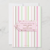 Twin Girls Pink Polka Dot Photo Faire-part (Dos)