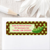 Twin Girls Return-adreslabel Etiket (Insitu)