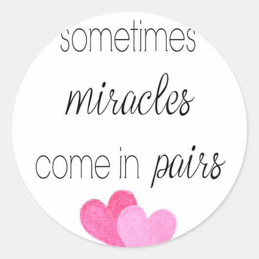 Twin Girls Ronde Sticker (Voorkant)