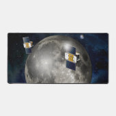 Twin Grail Spacecraft Orbitant La Lune. (Recto)