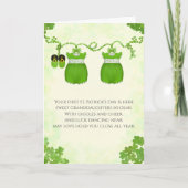 Twin Granddaughters First St Patrick Day  Kaart (Voorkant)
