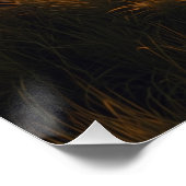 Twin Guardians – Golden Meadow Sunset Poster (Coin)