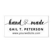 Twin Hearts Handmade Rubberstempel (Afrduk)