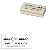 Twin Hearts Handmade Rubberstempel (Gestempeld)