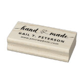 Twin Hearts Handmade Rubberstempel (Stempel)