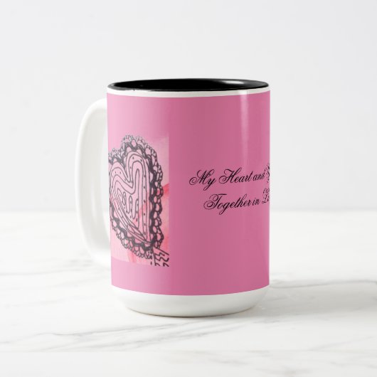 Twin Hearts Mug romantique (Devant gauche)