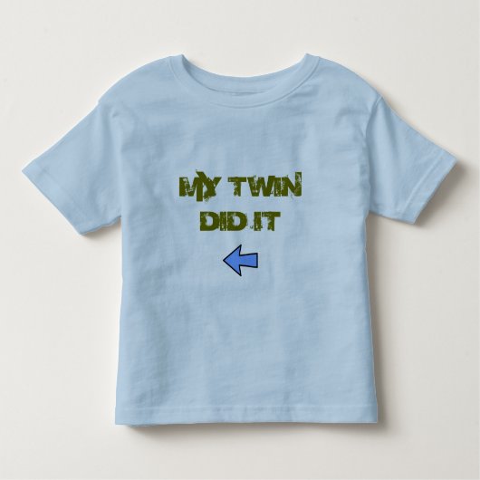 Twin heeft het gedaan kinder shirts (Voorkant)