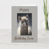 "TWIN" HEEFT TWEE GROTE DAG. KAART (Voorkant)