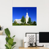 Twin Herfst LDS Temple Poster (Thuiskantoor)