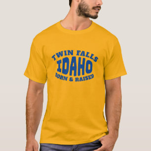 Twin Herfsten Idaho Born en Raised T-Shirt