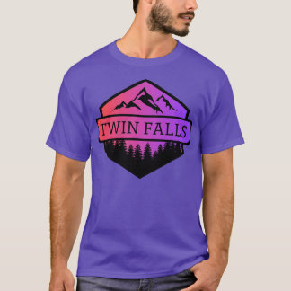 Twin Herfsten Idaho Mountains en Trees TShirt 2