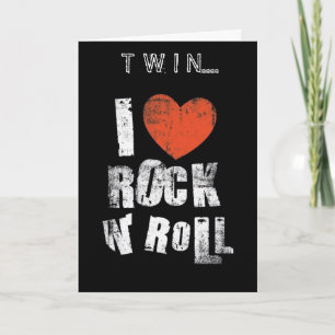 "TWIN" IK HOU VAN ROCK-'N-ROLL EN "JOUW" MOEDERDAG KAART