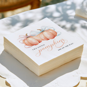 TWIN Kleine Pompoen Boog Baby Shower Servet