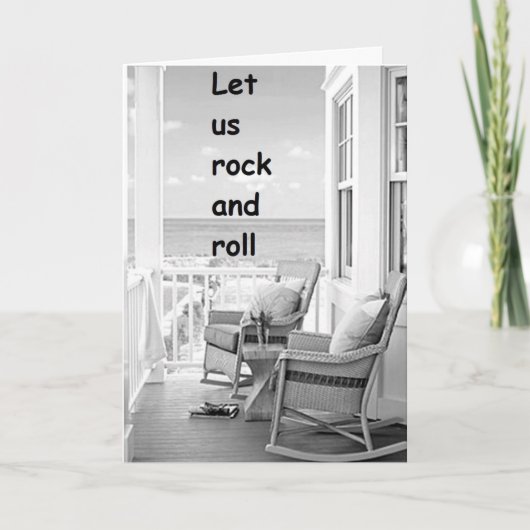 TWIN-LET ONS ROCK/ROLL OP UW VERJAARDAG KAART (Voorkant)