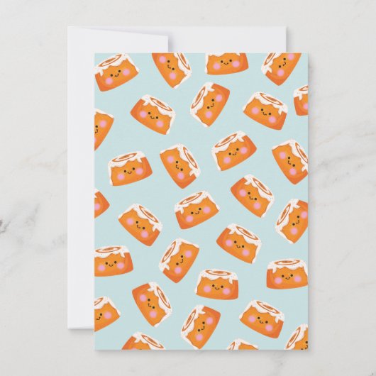 Twin Little Bun in het Oven baby shower Kaart (Achterkant)