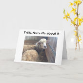 TWIN-NO BUTTS OVER HET UW GEWENSTE GELUKKIGE VERJA KAART (Gele Bloem)