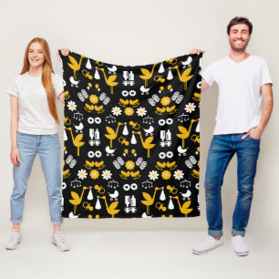 Twin non-gender stalkbevalling fleece deken