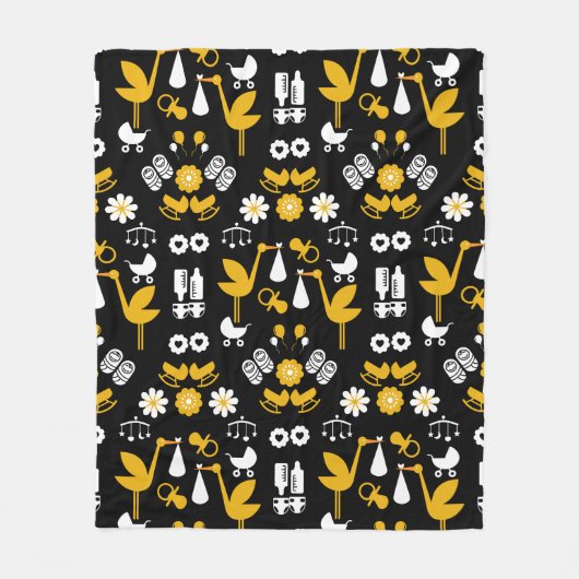 Twin non-gender stalkbevalling fleece deken (Voorkant)