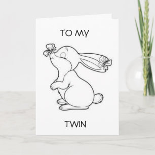 **TWIN** OP JE ***VERJAARDAGSKAART*** KAART
