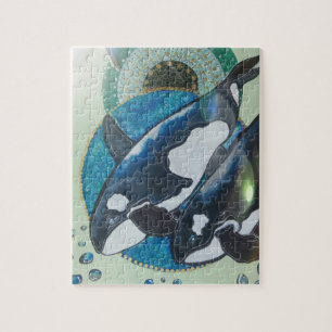Twin orcas legpuzzel