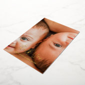 Twin Overjoyed Dank u foto geboorte aankondiging (Gedraaid)