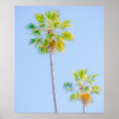 Twin Palms in zachte focus Poster (Voorkant)