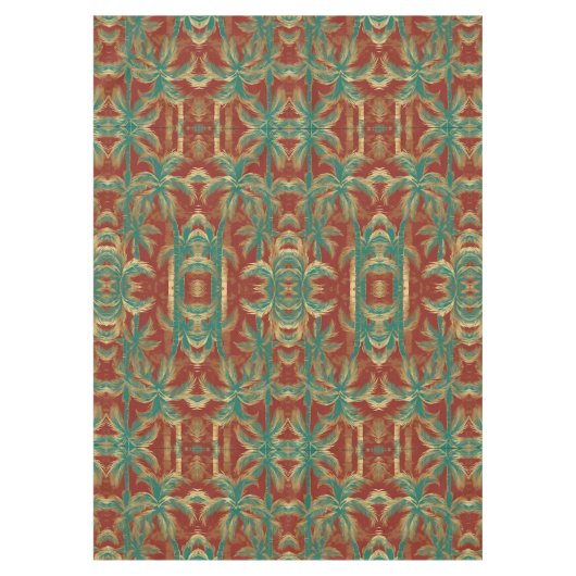 Twin Palms Pattern Design Tafelkleed (Voorkant)