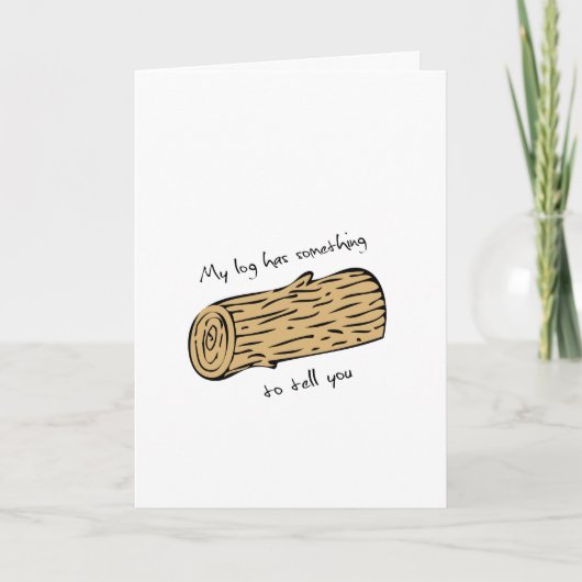 Twin peaks log Valentines carte de jour (Devant)