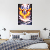 Twin Phoenixes of Eternal Light Canvas Afdruk (Insitu (Slaapkamer))