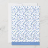 TWIN PHOTO FAIRE-PART DE NAISSANCE bonjour bleu bé (Dos)