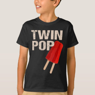 Twin Pop Shirt cadeau voor opa tweeling vader vade