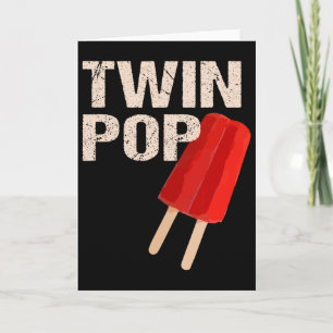 Twin Pop Shirt Cadeau voor opa Tweeling vader vade Kaart
