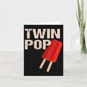 Twin Pop-shirt cadeau voor opa Twins papa Vaderdag Kaart