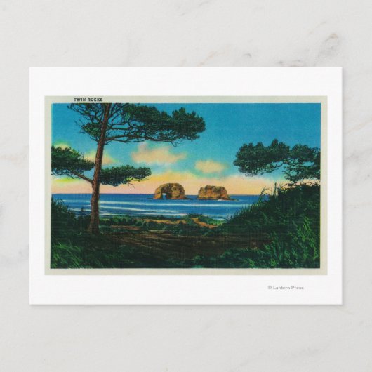 Twin Rocks on Oregon Coast Briefkaart (Voorkant)