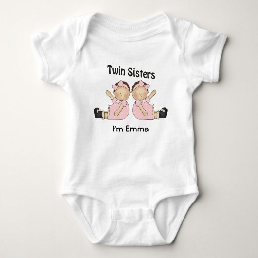Twin Sisters Baby Creeper Romper (Voorkant)