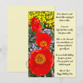 Twin Sisters Birthday Flat Wenskaart (Voorkant / Achterkant)