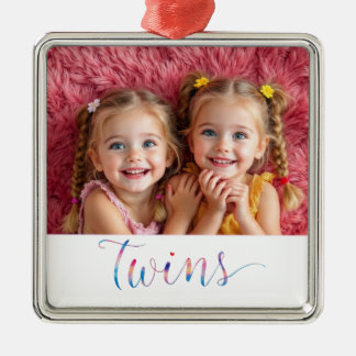Twin Sisters Foto Ornament
