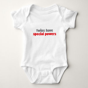 Twin Special Powers Rood Romper