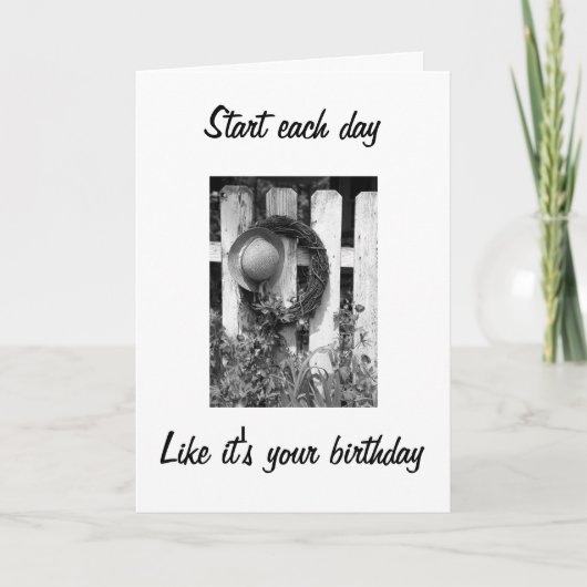 TWIN-START ELKE DAG VIND HET LEUK DAT HET JE VERJA KAART (Voorkant)