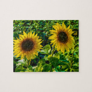Twin Sunflower Legpuzzel