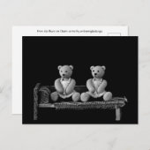 Twin Teddy Bears Briefkaart (Voorkant / Achterkant)