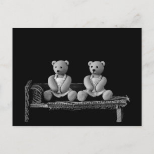 Twin Teddy Bears Briefkaart